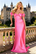 Off Shoulder Prom Dresses For Women Long Corset Formal Dresses Sweetheart Wedding Guest Dress