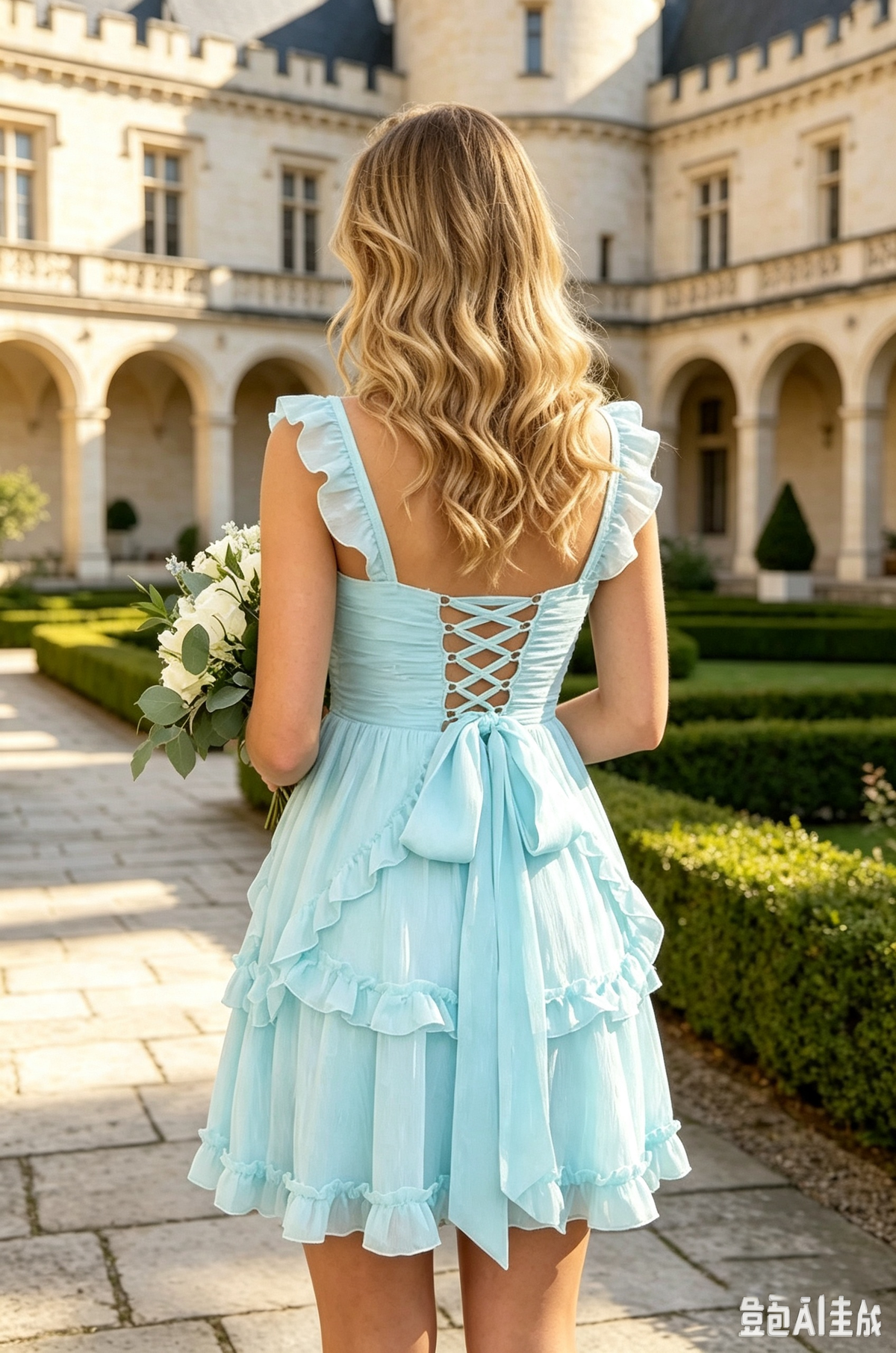 Sweetheart Ruffle Strap Chiffon Homecoming Dress for Women, Tiered Ruffle Short Mini Cocktail Party Dress 211