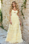 Chiffon Ruffles Prom Dresses for Women 2026 Plus Size Sweetheart Party Dresses With Slit
